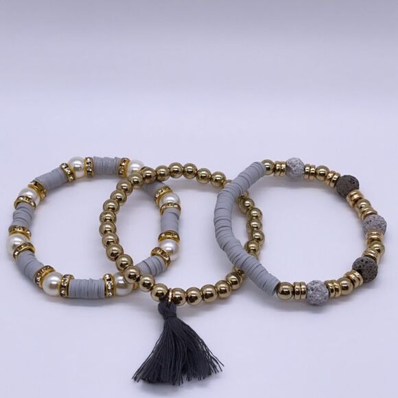 NWT Wool + Pepper Co. Bracelet Stack (3) - Picture 2 of 5